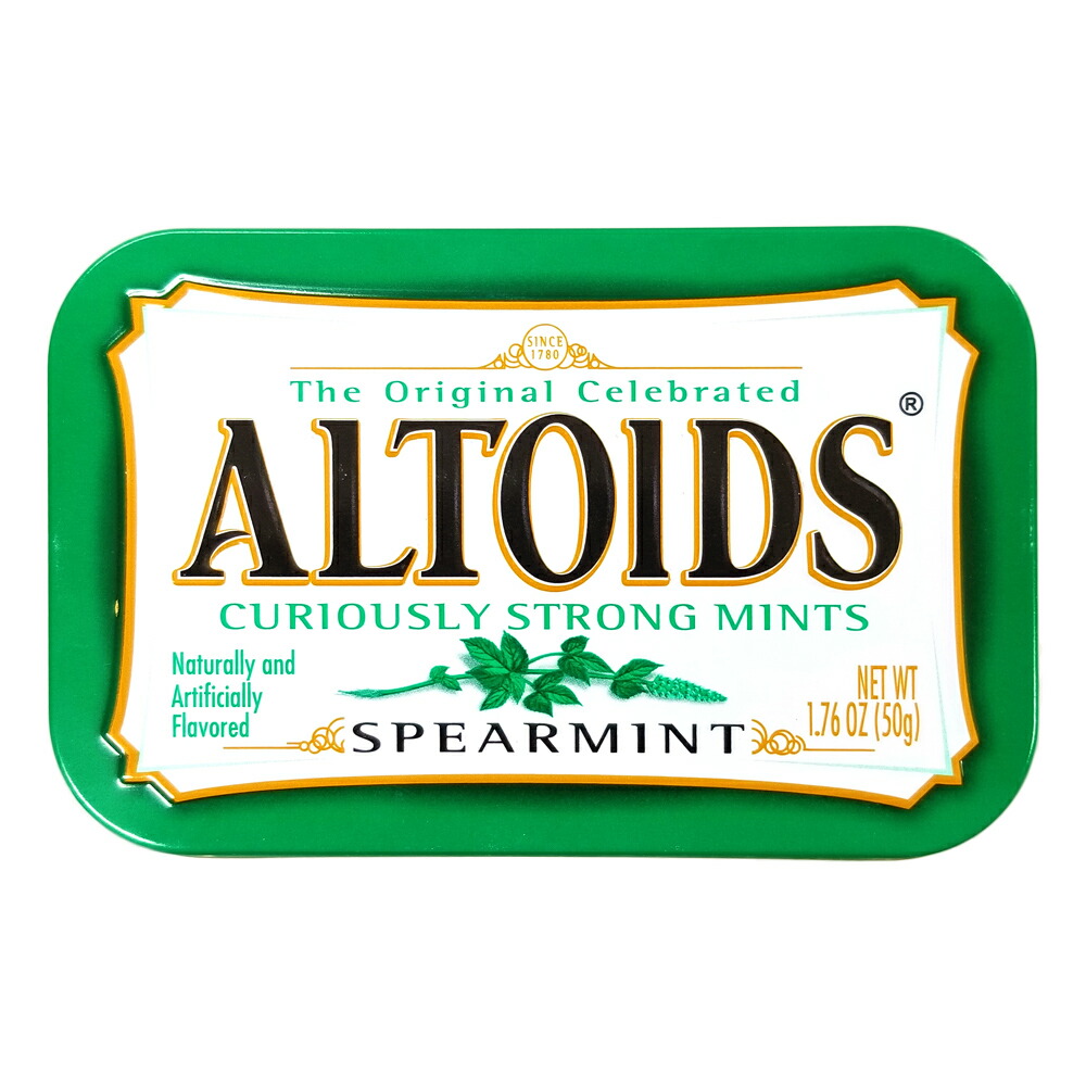 12位　ALTOIDS アルトイズ ミントタブレット スペアミント 50g 