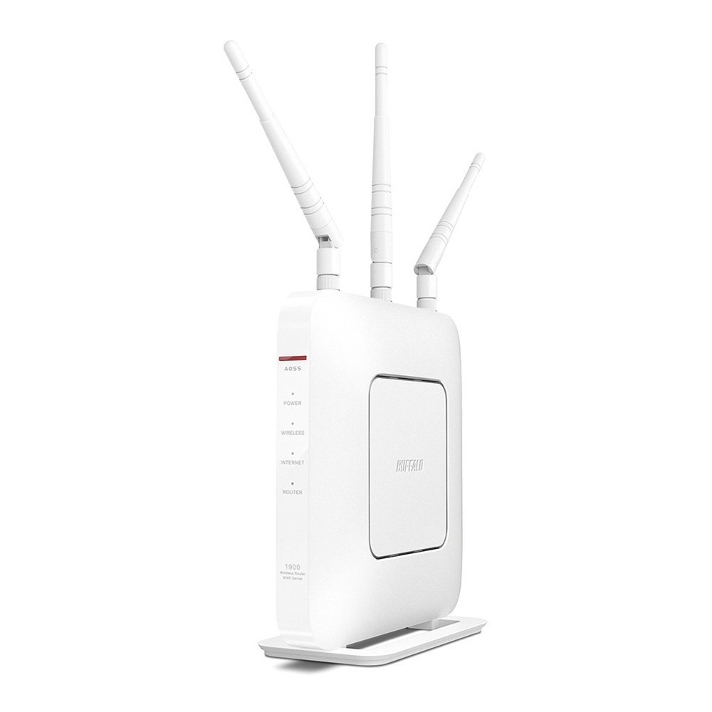 5位：BUFFALO WiFi 無線LAN ルーター WXR-1901DHP3 11ac ac1900 1300+600Mbps デュアルバンド 4LDK 3階建向け 