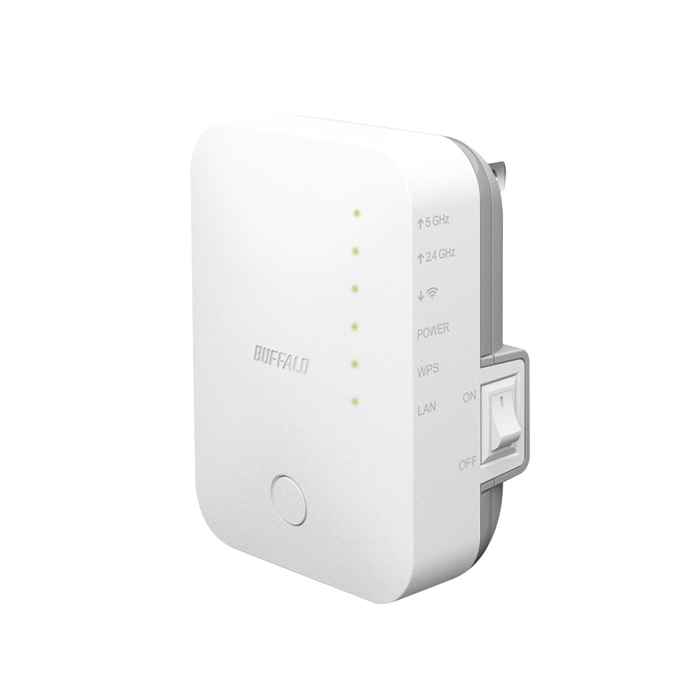 7位：BUFFALO WiFi 無線LAN 中継機 WEX-733D 11ac 433+300Mbps コンセント直挿しモデル 【iPhoneX/iPhoneXSシリーズ メーカー動作確認済み】