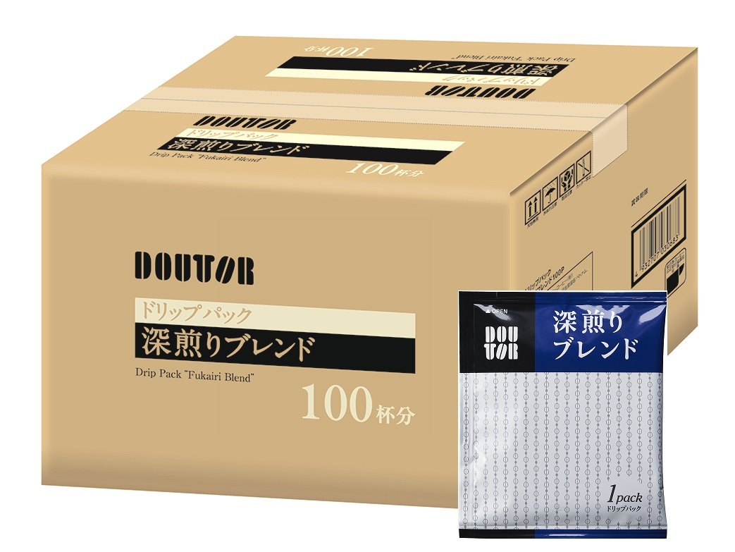 4位：ドトールコーヒー ドリップパック 深煎りブレンド 100P