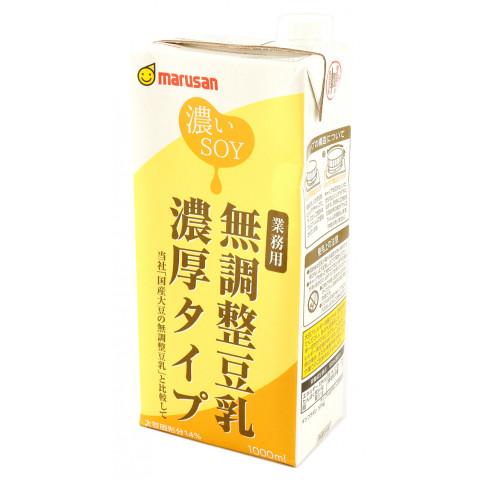 19位：マルサン　無調整豆乳(濃厚タイプ)　1L