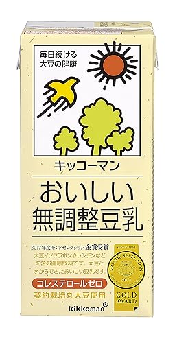 5位：キッコーマン飲料 おいしい無調整豆乳 