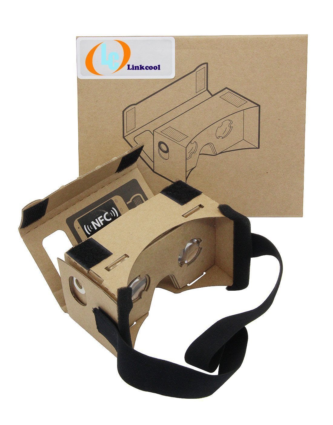 5位：Linkcool Google Cardboard（グーグル・カードボード）3Dメガネ 3d Vrメガネ 組み立て式 NFCタグとベルト付き