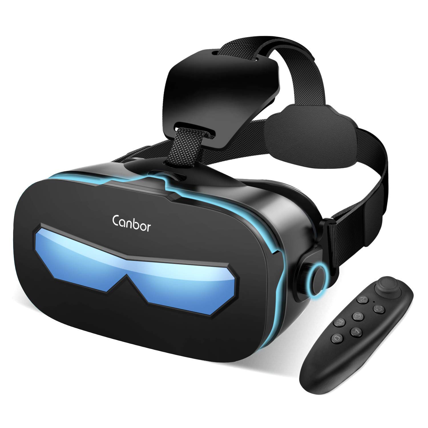 2位：Canbor VRゴーグル VRヘッドセット VRグラス 3Dメガネ 動画 ゲーム 映画 Bluetoothコントローラ付き 4.0-6.3インチのiPhone androidなどのスマホ対応 (ブラック)