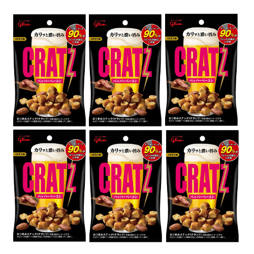 8位　グリコ クラッツ ペッパーベーコン 42g 120コ入り