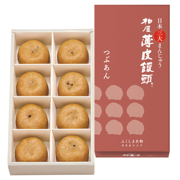 9位：柏屋 薄皮饅頭つぶあん 8個入