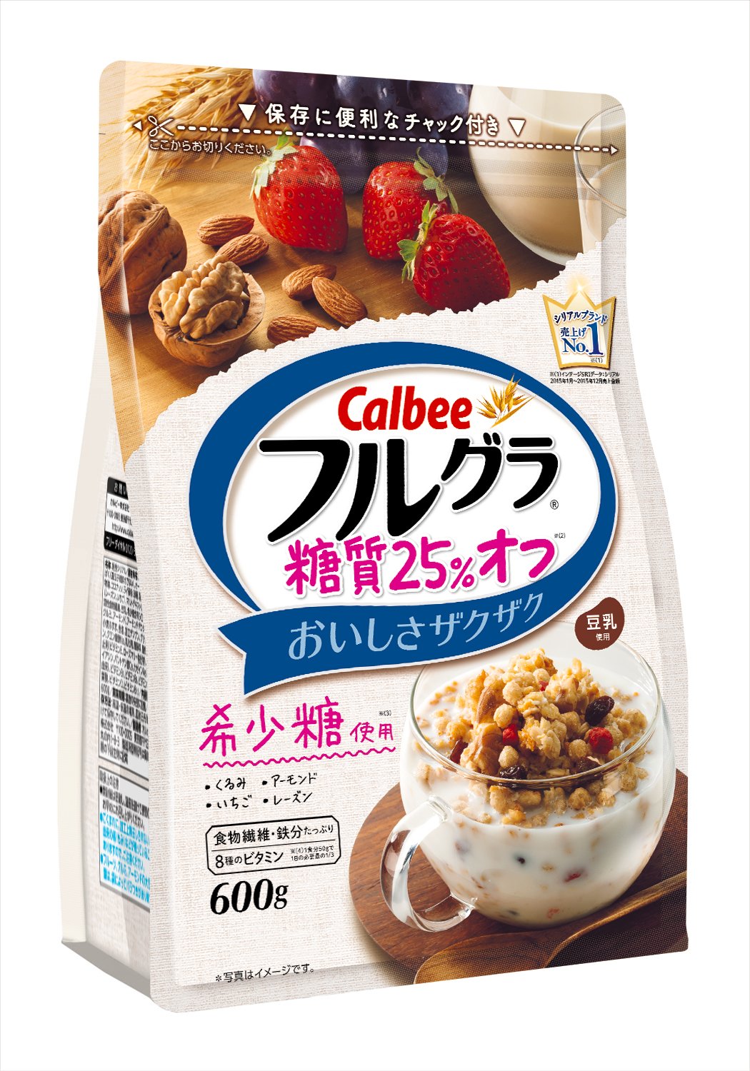 2位：カルビー フルグラ 糖質25%オフ 