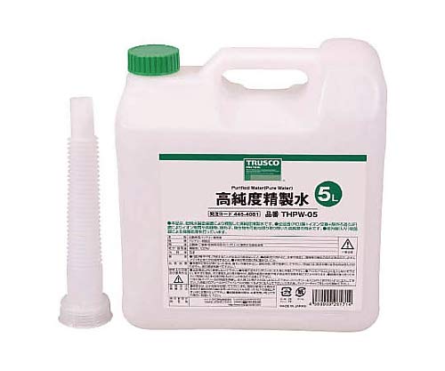 5位：TRUSCO 高純度精製水 5L