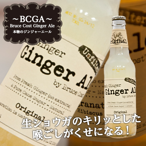 2位　BCGA フレッシュジンジャーエール オリジナル 355ml×12本 