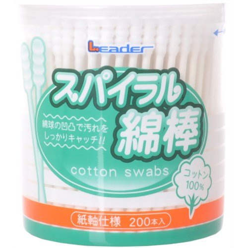 1位：日進医療器 リーダー スパイラル綿棒 200本入