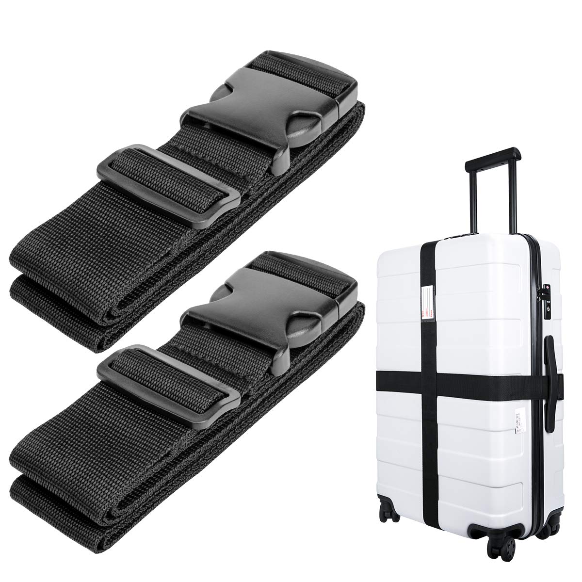 【Luxebell】スーツケースベルト ワンタッチ式