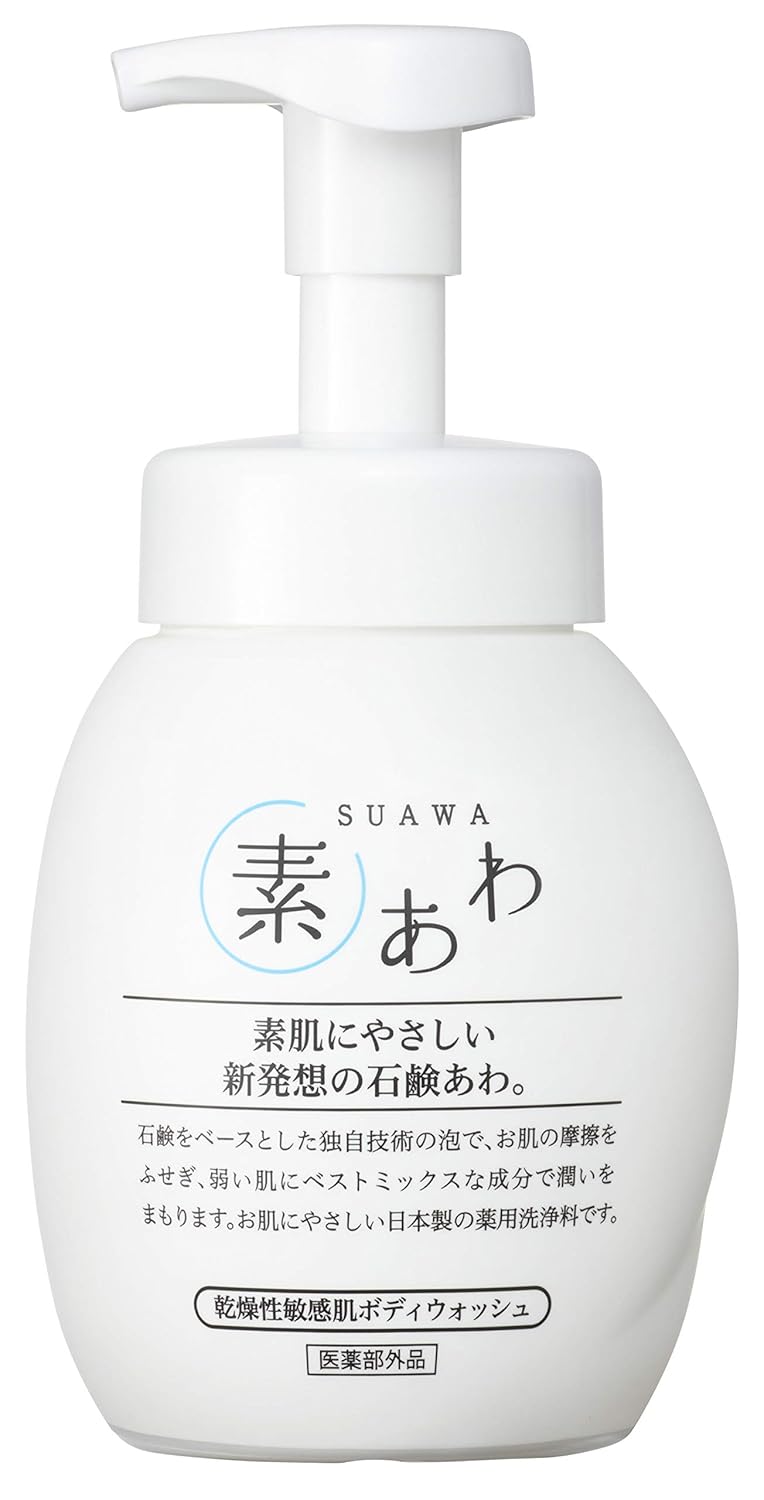 18位：薬用 素あわ 泡タイプ ボディソープ 500mL 乾 燥 肌 ・ 敏 感 肌 に