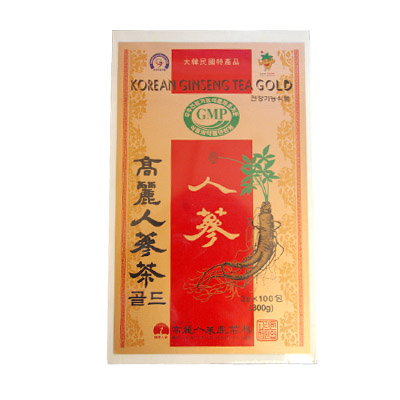 4位　高麗人参茶GOLD・粉末状(3gx100包・木箱)