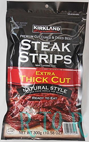 20位　KARKLAND STEAK STRIPS ビーフジャーキー 300g 