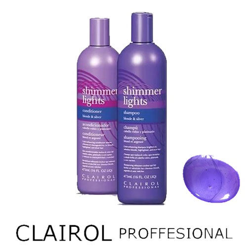 17位：Clairol Shimmer Lights　紫シャンプー＆コンディショナーSET　473ml　 　シマーライトシャンプー ブロンド＆シルバー 