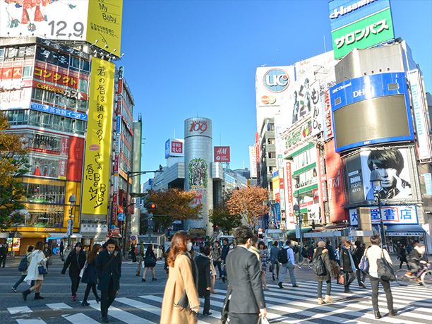 主な地域　恵比寿・渋谷・原宿