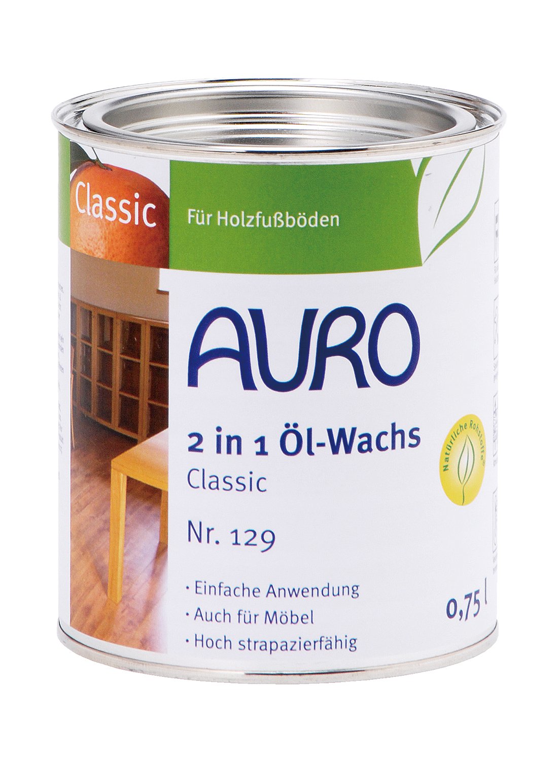 3位　AURO(アウロ) No.129 油性床用ベースワックス 0.75L 