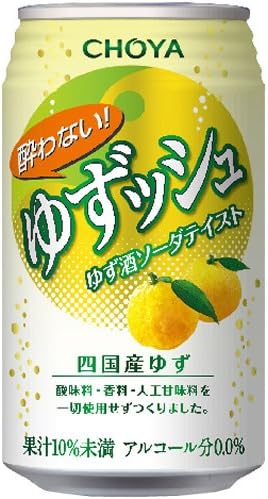 7位　チョーヤ梅酒 酔わないゆずッシュ 350ml缶×24本