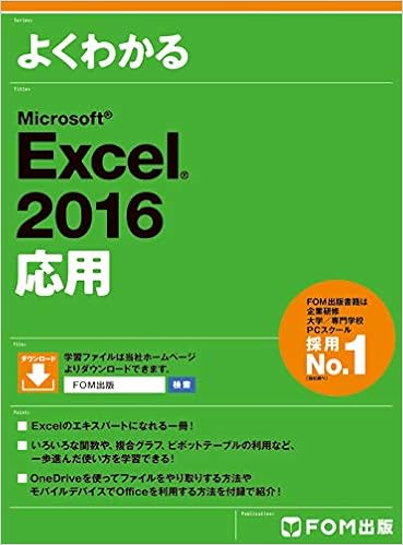 2位：Microsoft Excel 2016 応用 大型本 – 2016/3/18