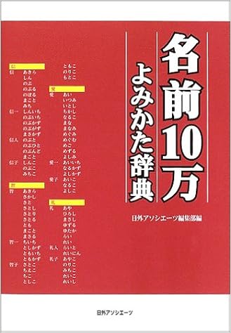 7位：名前10万よみかた辞典 単行本 – 2002/12/1 日外アソシエーツ (著)