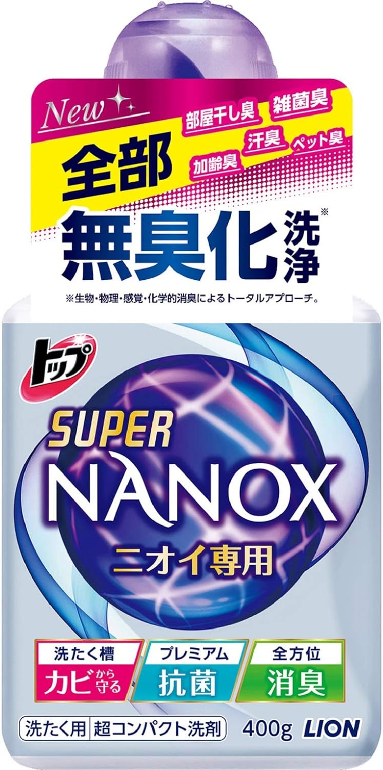 4位　トップ スーパーNANOX(ナノックス) ニオイ専用 本体 400g