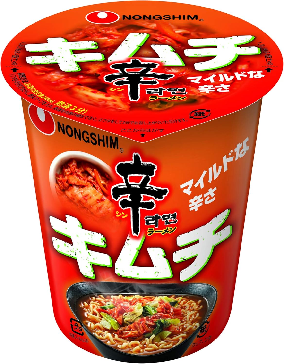 18位　農心 辛ラーメンキムチカップ 68g×12個