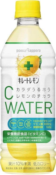 29位　ポッカサッポロ キレートレモンCウォーター（栄養機能食品(ビタミンC)） 500ml×24本