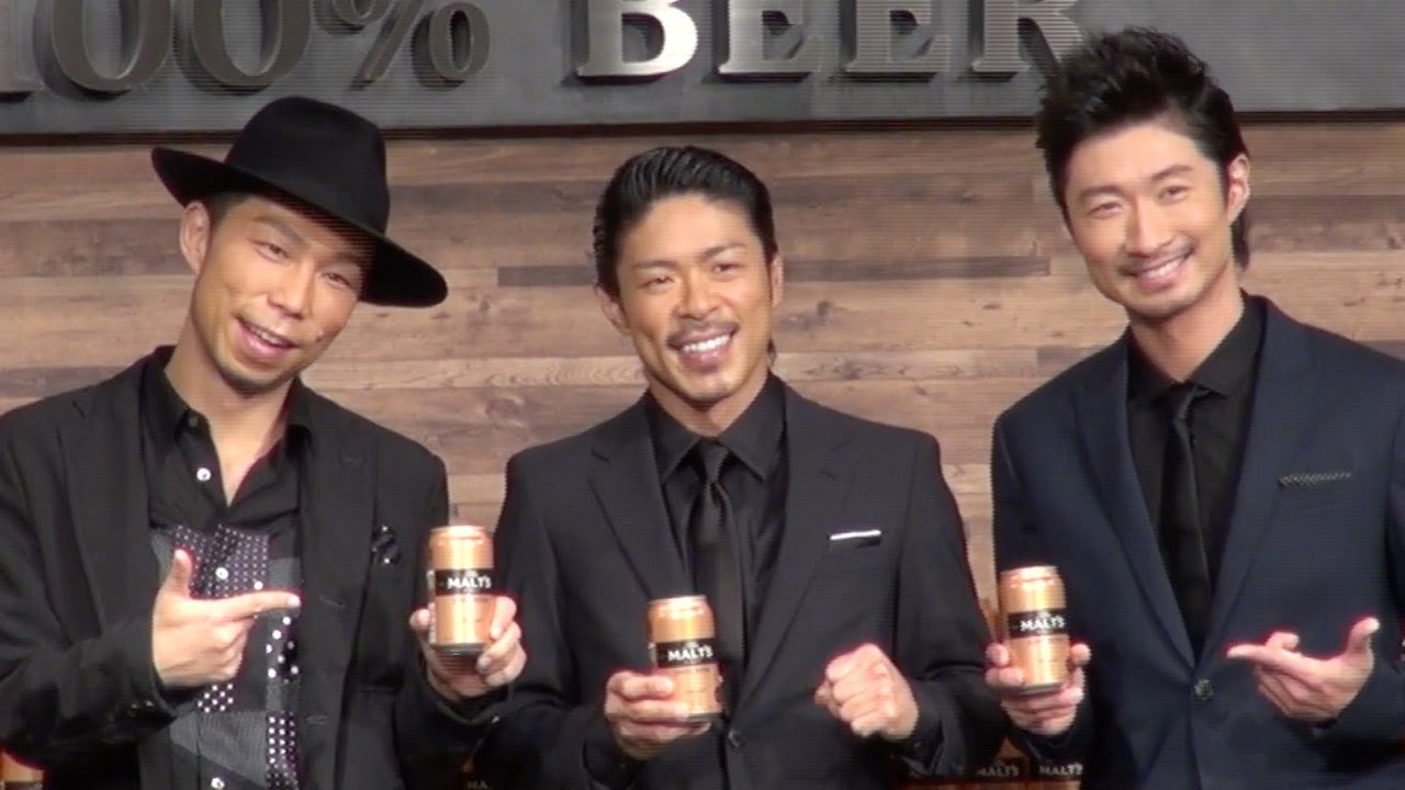 EXILE、新CMは“プライベート飲み会”　松本利夫「ここでは言えない話も…」  サントリー ザ・モルツ新CM発表会 - YouTube