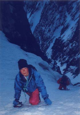グランドジョラス北壁ウォーカー稜を、笠松美和子と冬季登攀（女性初）