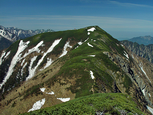 64位：小河内岳　標高 2,802 m