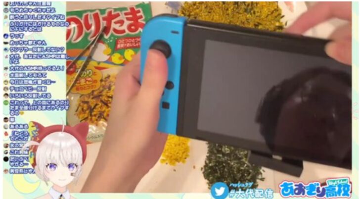 スイッチのゲーム画面に自分の顔が・・・