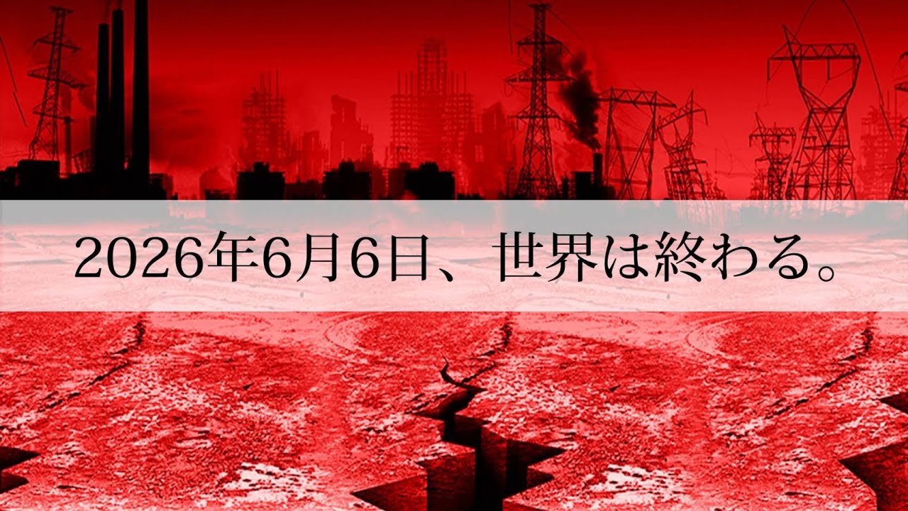 「2026年6月6日、世界は3日間の闇に包まれ、恐怖の時代が到来する」